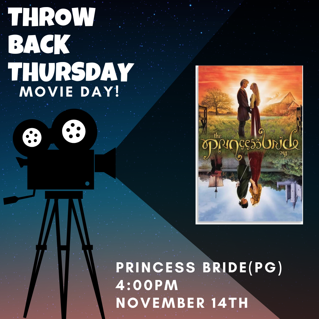 Throw Back Thursday - Film Series: Princess Bride (PG) :: Springmier ...